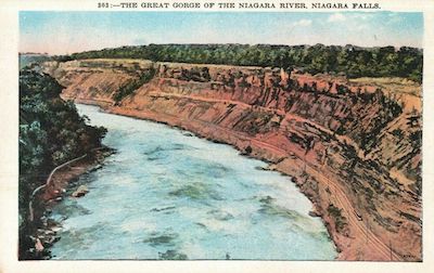The Great Gorge of Niagara, a postcard